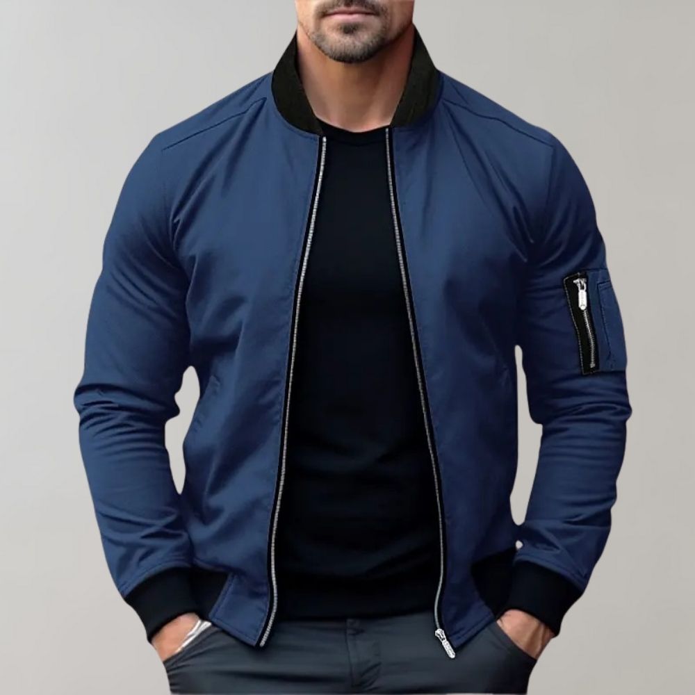 AeroLine | Men's Lightweight Zip-up Bomber Jacket