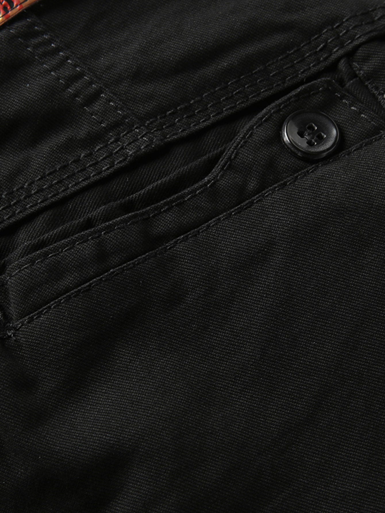 Chino Shorts with Stud Pockets for Men