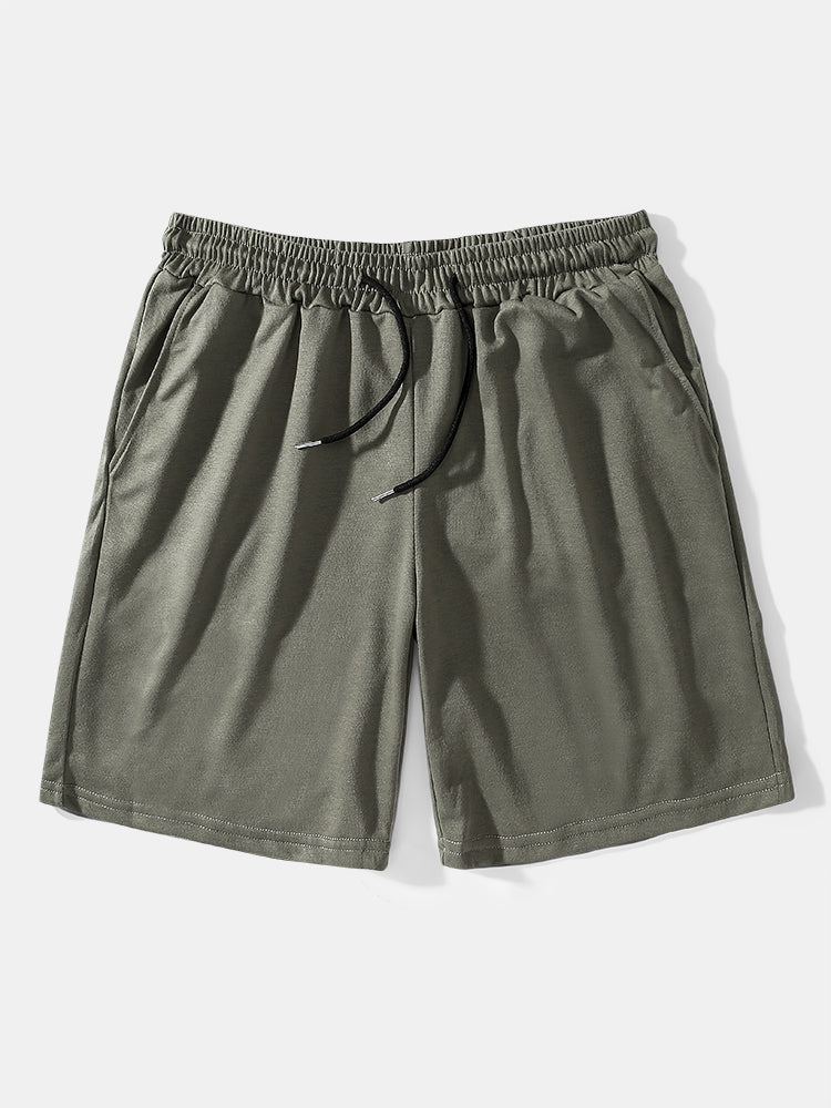 Basic Mid Length Jersey Shorts