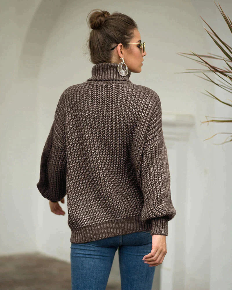 Miranda - Turtleneck Sweater in Knit