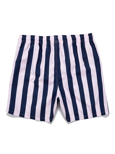 Men's Striped Print Swim Shorts