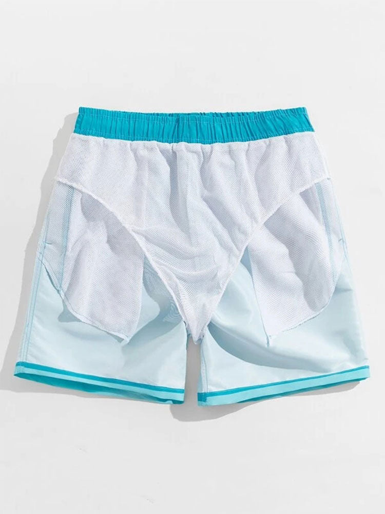 Men's Gradient Print Swim Shorts