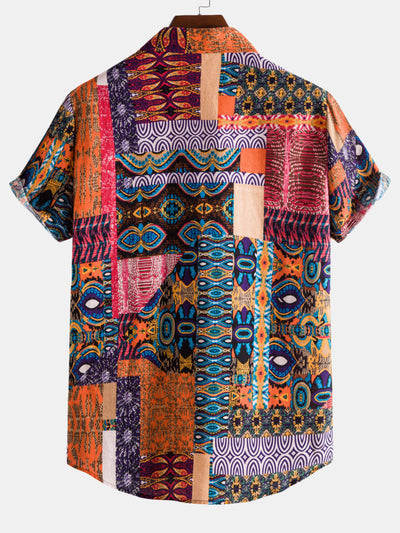 Cotton Shirts with Ethnic Pattern