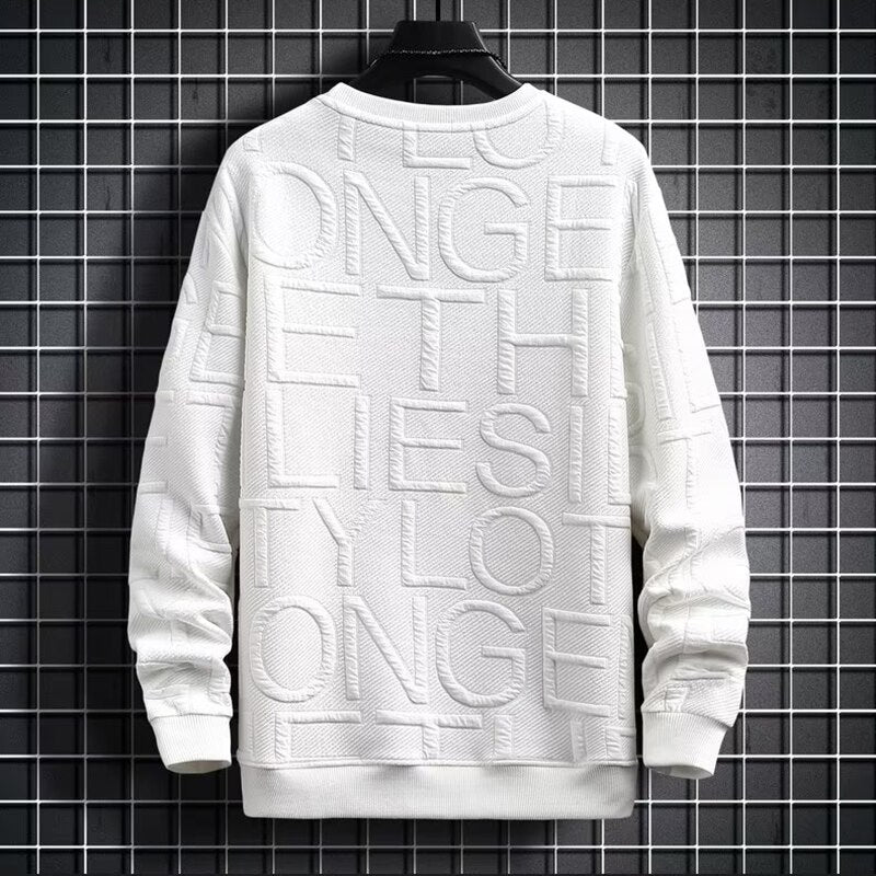 Street fashion sweatshirt with lettering
