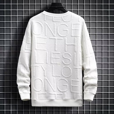 Street fashion sweatshirt with lettering
