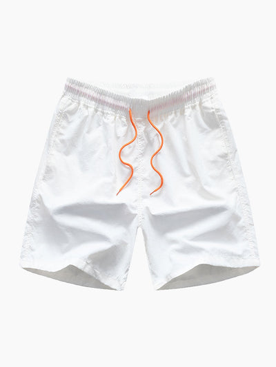 Short-Sleeve Basic Shirts and Linen-Look Swim Shorts