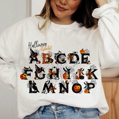 Halloween Graphic Casual Woman Crew Neck Sweatshirt