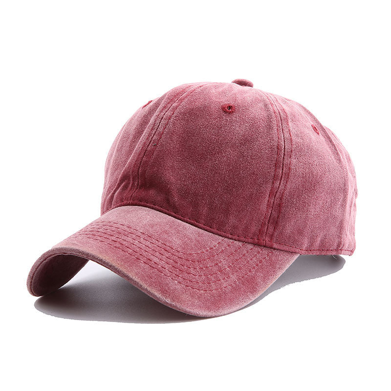 Trendy Personality Washed Plain Casual Baseball Cap
