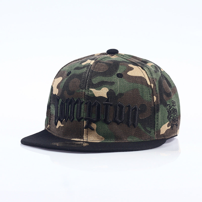 Compton Snapback Brief embroidered Street Style Casual Cap