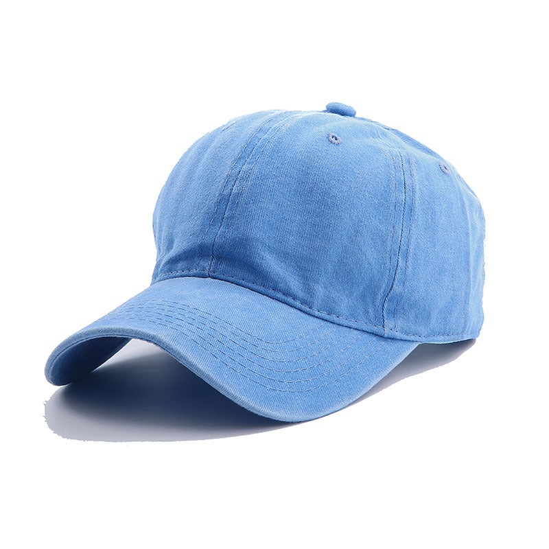Trendy Personality Washed Plain Casual Baseball Cap