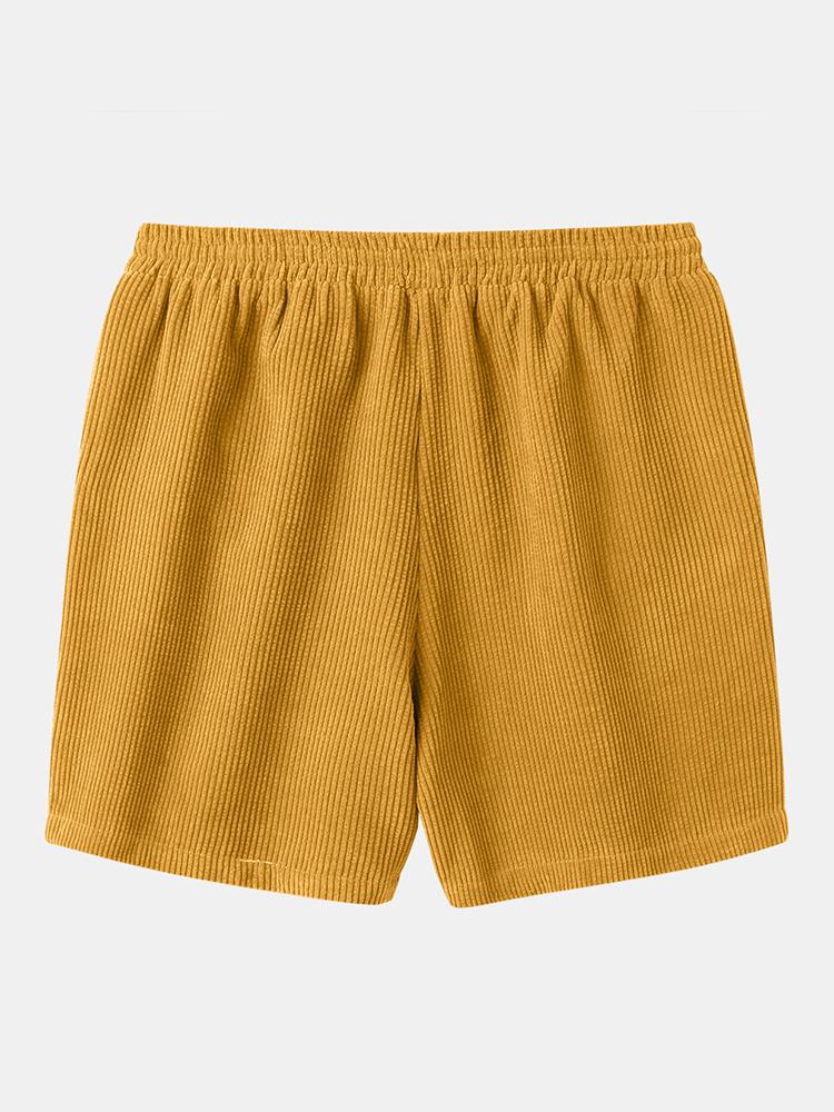 Drawstring Corduroy 5" Shorts