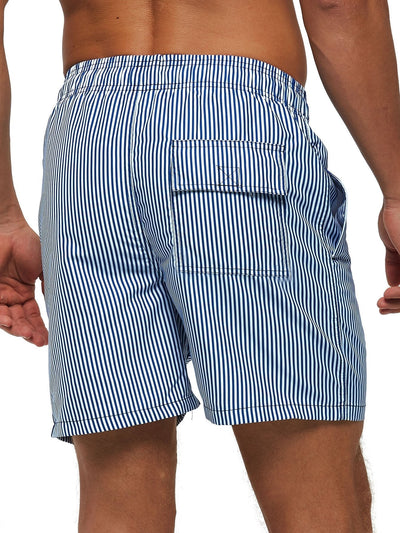 Swim Shorts with Stripe Print