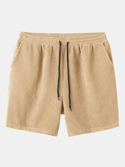 Drawstring Corduroy 5" Shorts